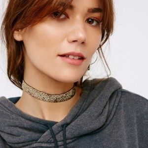 Free People Oasis beaded choker necklace New